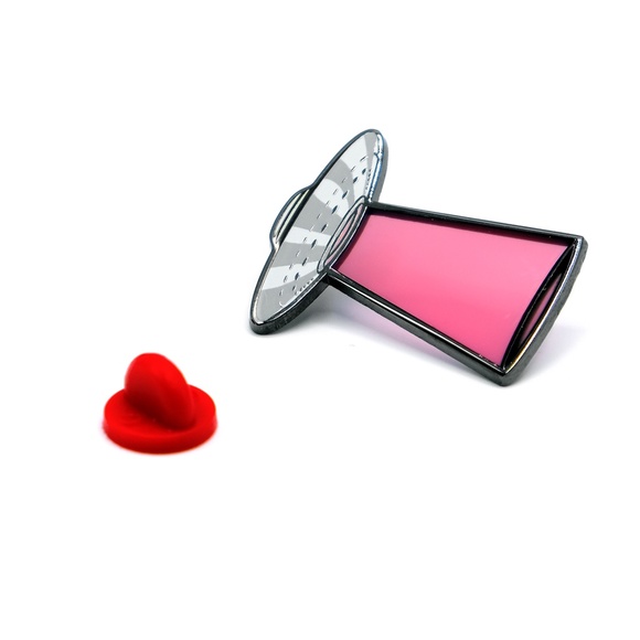 UFO Lapel Pin - Red - Picture 3 of 4